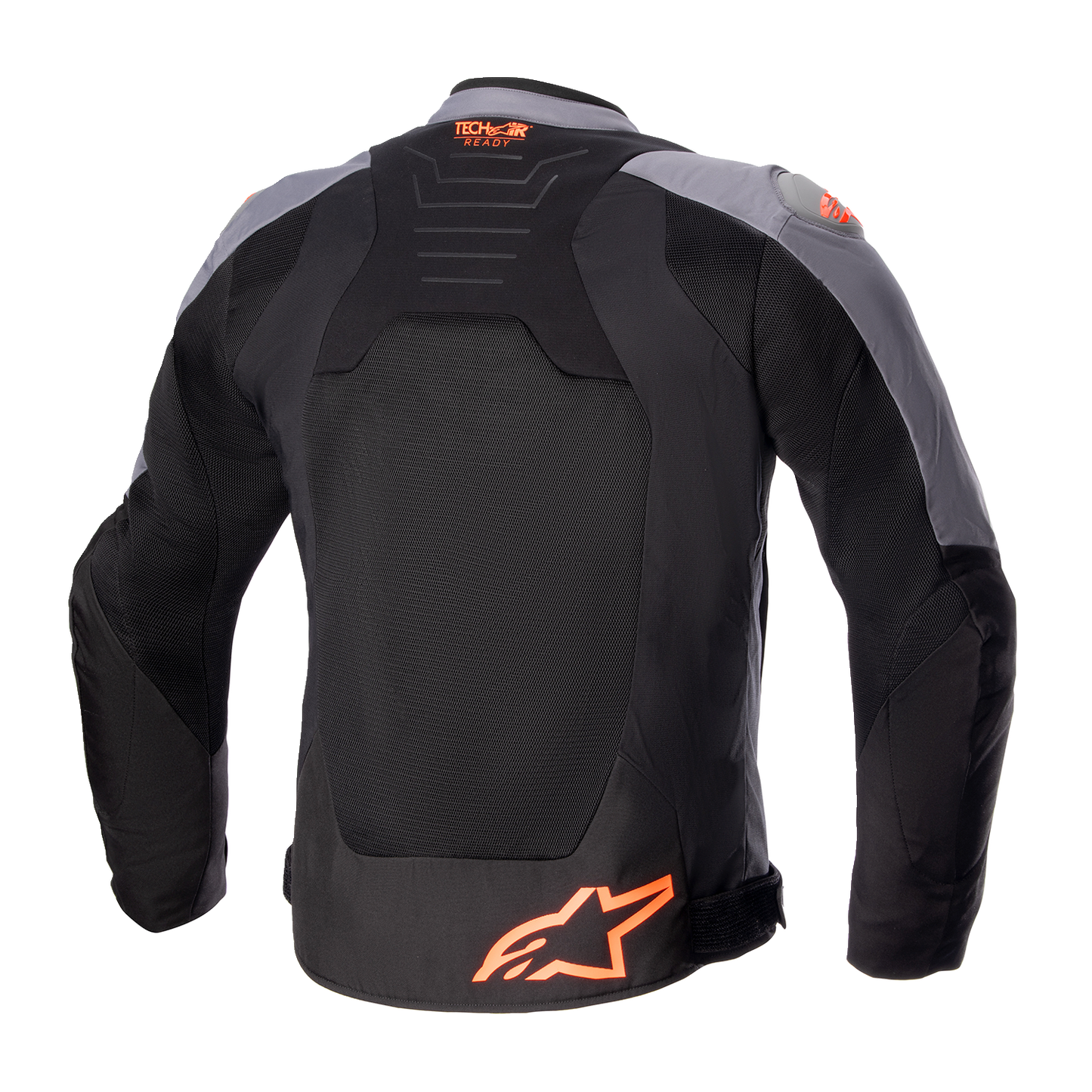 Alpinestars SMX Air Jacket in dark gray, black, and orange fluo, size XL, featuring lightweight, ventilated motorcycle riding gear.