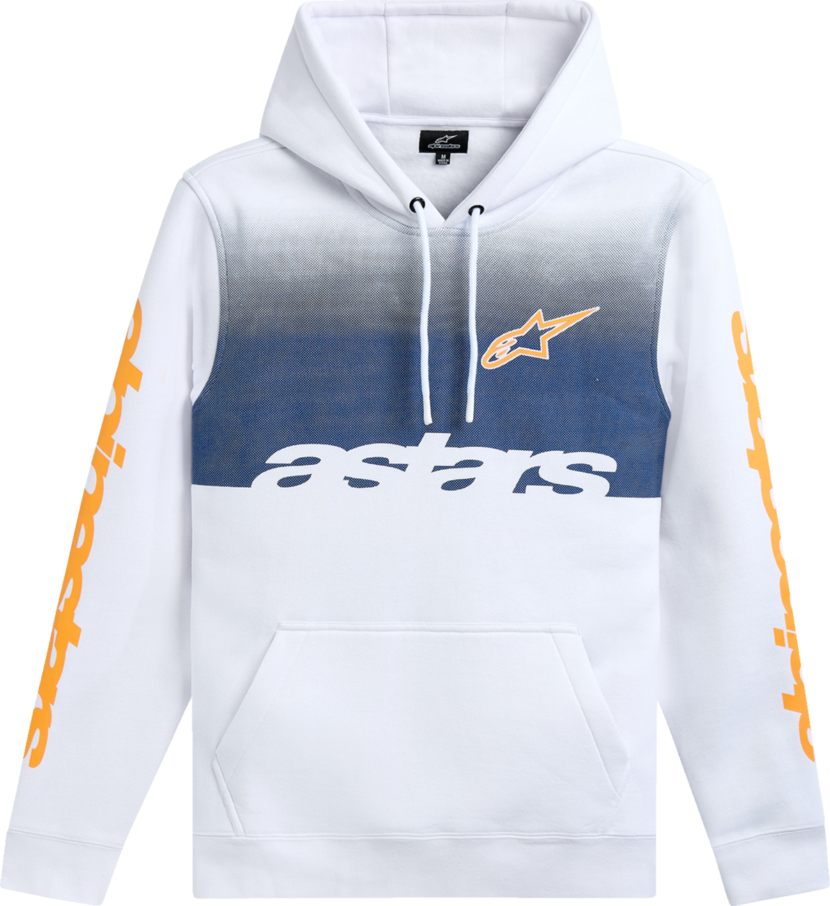 Alpinestars Specter Pullover Hoodie in white, XL, made of comfortable cotton-poly blend with graphic design.