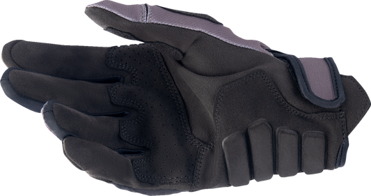 Alpinestars Techdura Falcon Brown motorcycle gloves in medium size with reinforced leather and protective padding.
