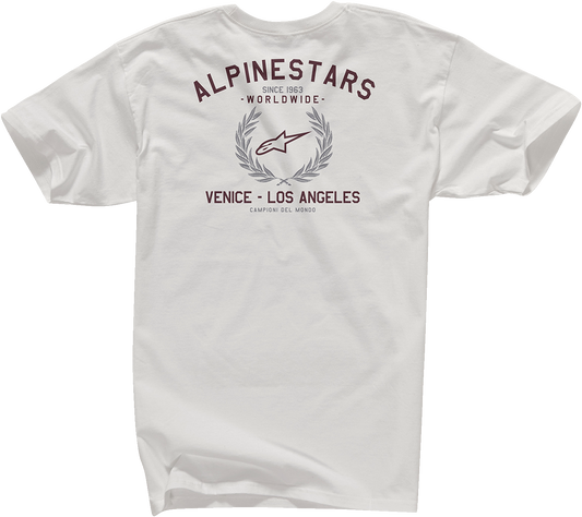 Alpinestars Wreath T-Shirt in natural color, 2XL, featuring a graphic design on comfortable cotton fabric.