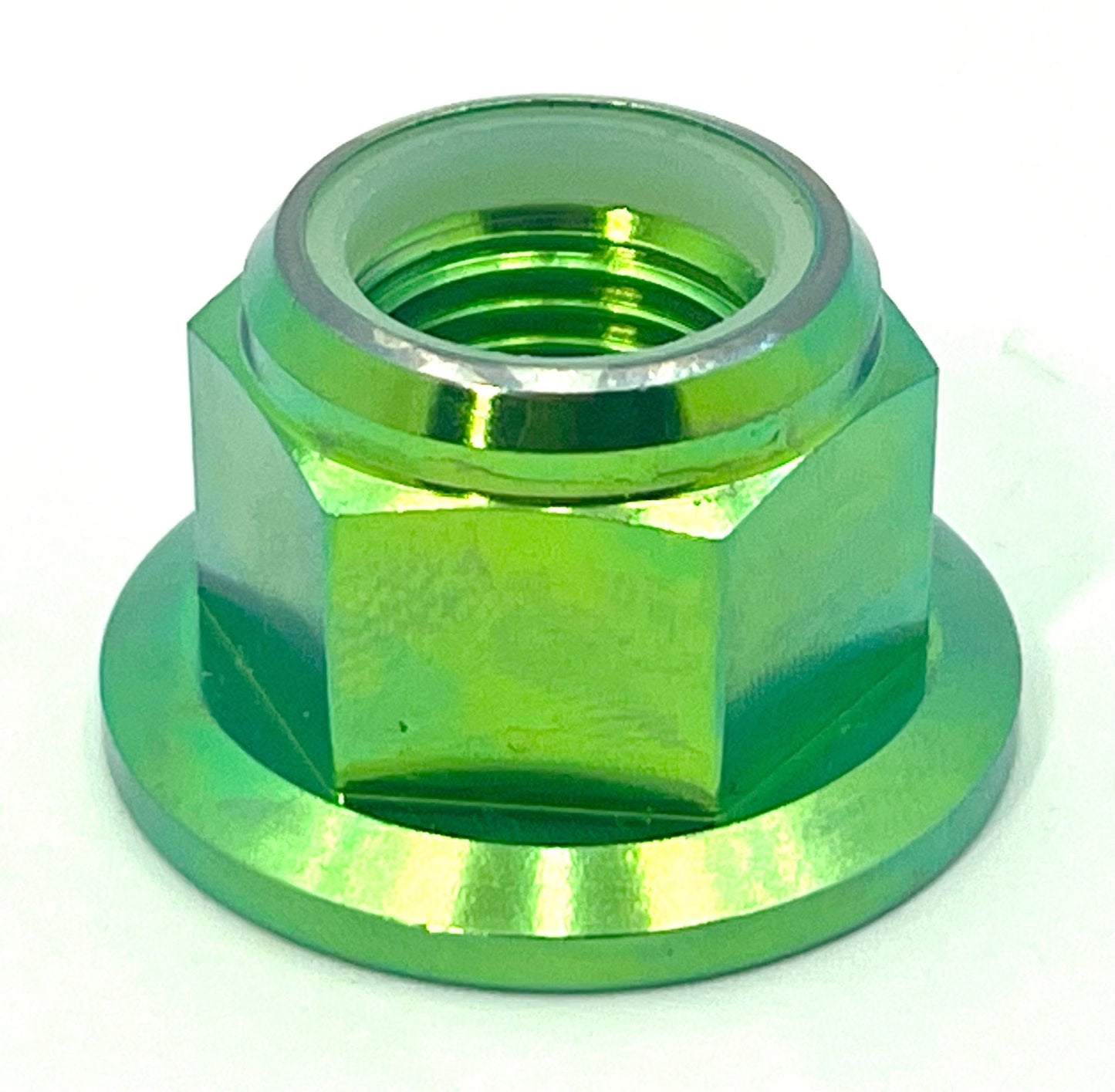 Anodized Titanium Nylock Nut - M12x1.25 - Howling Moto