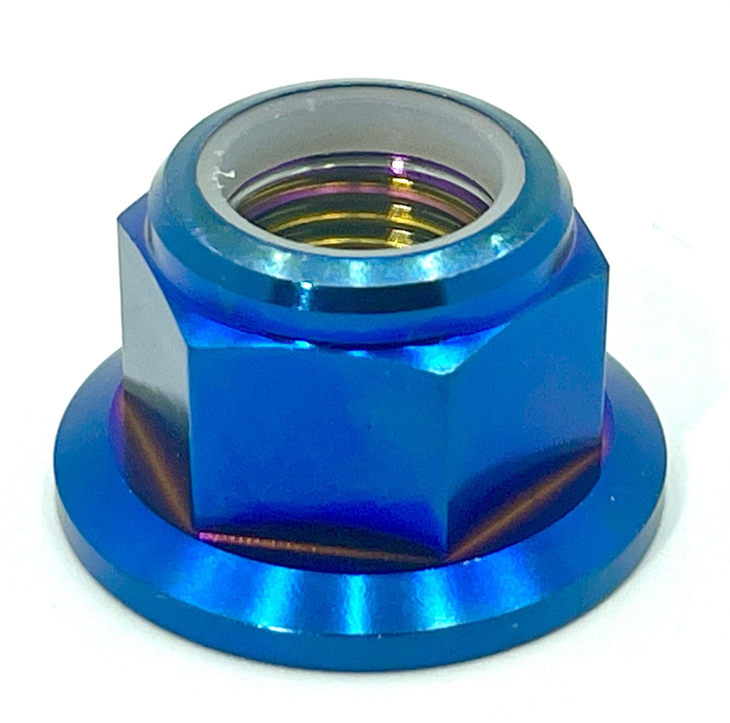 Anodized Titanium Nylock Nut - M12x1.25 - Howling Moto