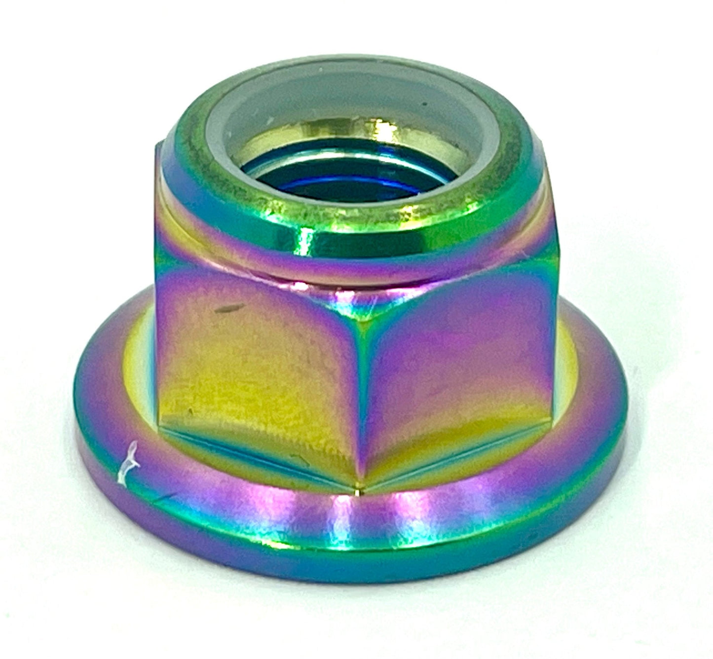 Anodized Titanium Nylock Nut - M12x1.25 - Howling Moto