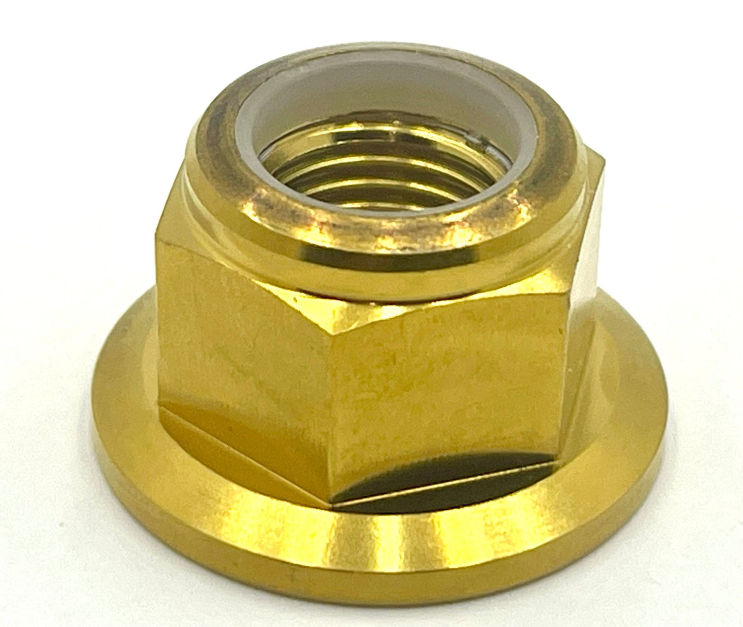 Anodized Titanium Nylock Nut - M12x1.25 - Howling Moto