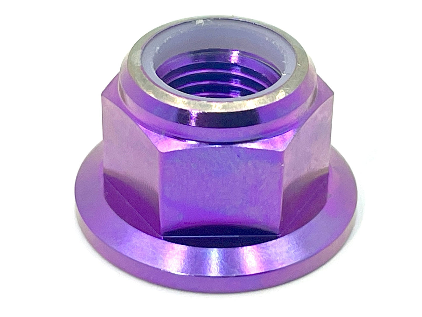 Anodized Titanium Nylock Nut - M12x1.25 - Howling Moto