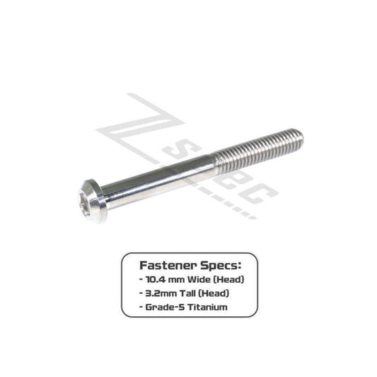 ZSPEC M6-1.0x60mm Dress-Up Bolt® Fastener, Angled Head, Titanium Grade-5, Per Each - Howling Moto