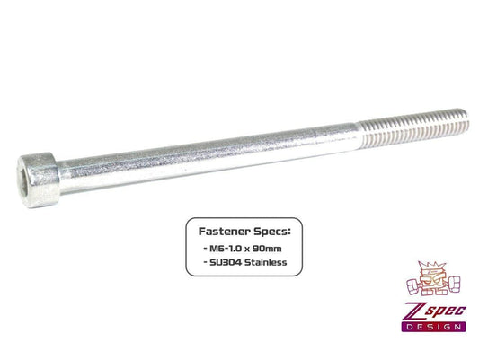 ZSPEC M6-1.0x90mm Socket-Cap SHSC Fasteners, Stainless, 10-Pack - Howling Moto