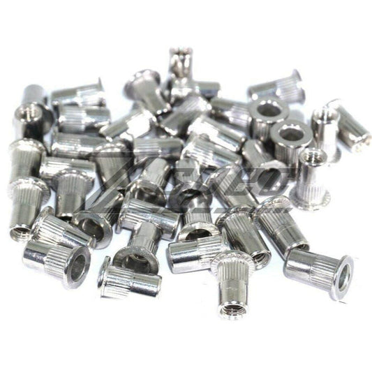 ZSPEC M6-1.0 Rivet Nuts, SUS304 Stainless Steel, 10-Pack - Howling Moto