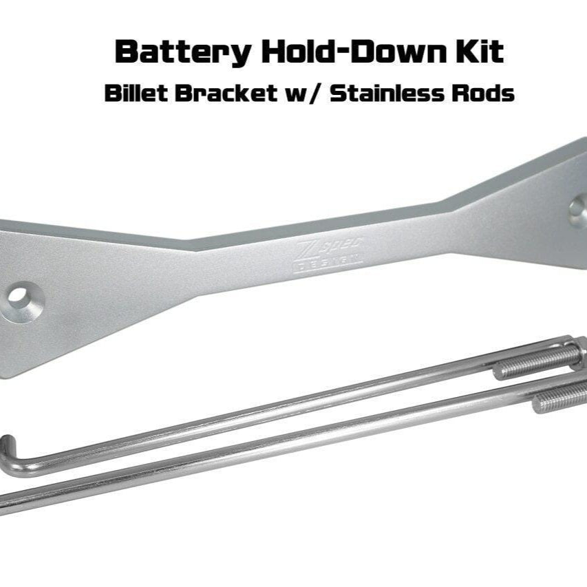 ZSPEC Battery Hold Down/Bracket, Billet Bracket w/ Stainless Hardware - Howling Moto