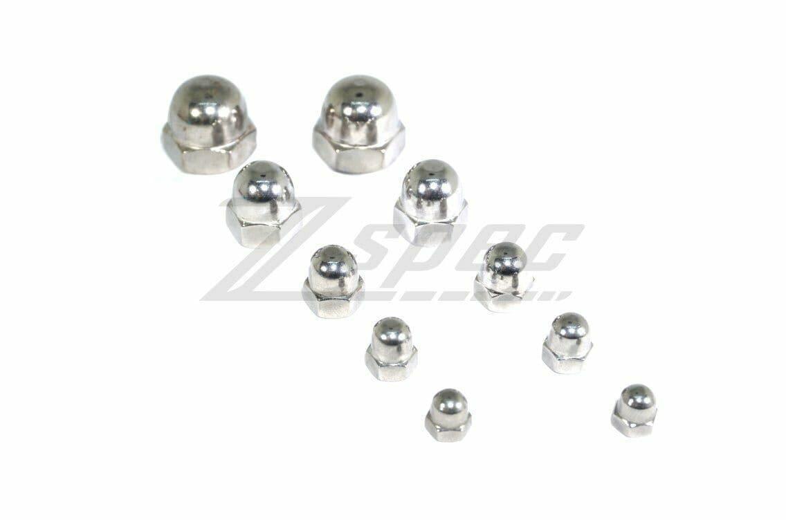 ZSPEC M4-0.7 Acorn Nuts, SUS304 Stainless Steel, 10-Pack - Howling Moto