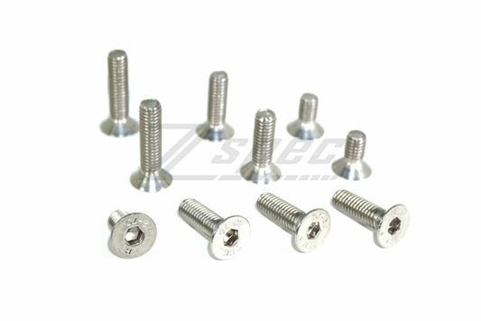 ZSPEC M6-1.0x40mm Flat-Head FHSC Fasteners, SUS304 Stainless, 10-Pack - Howling Moto