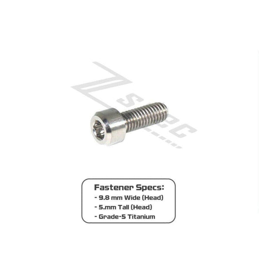 ZSPEC M6-1.0x16mm Socket-Cap SHSC Fastener/Bolt, Titanium Grade-5, Per Each - Howling Moto