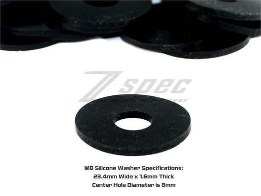 ZSPEC M8 Silicone-Rubber Fender Washers, 25-Pack - Howling Moto