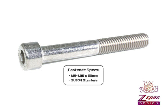 ZSPEC M8-1.25x60mm Socket-Cap SHSC Fasteners, Stainless, 10-Pack - Howling Moto