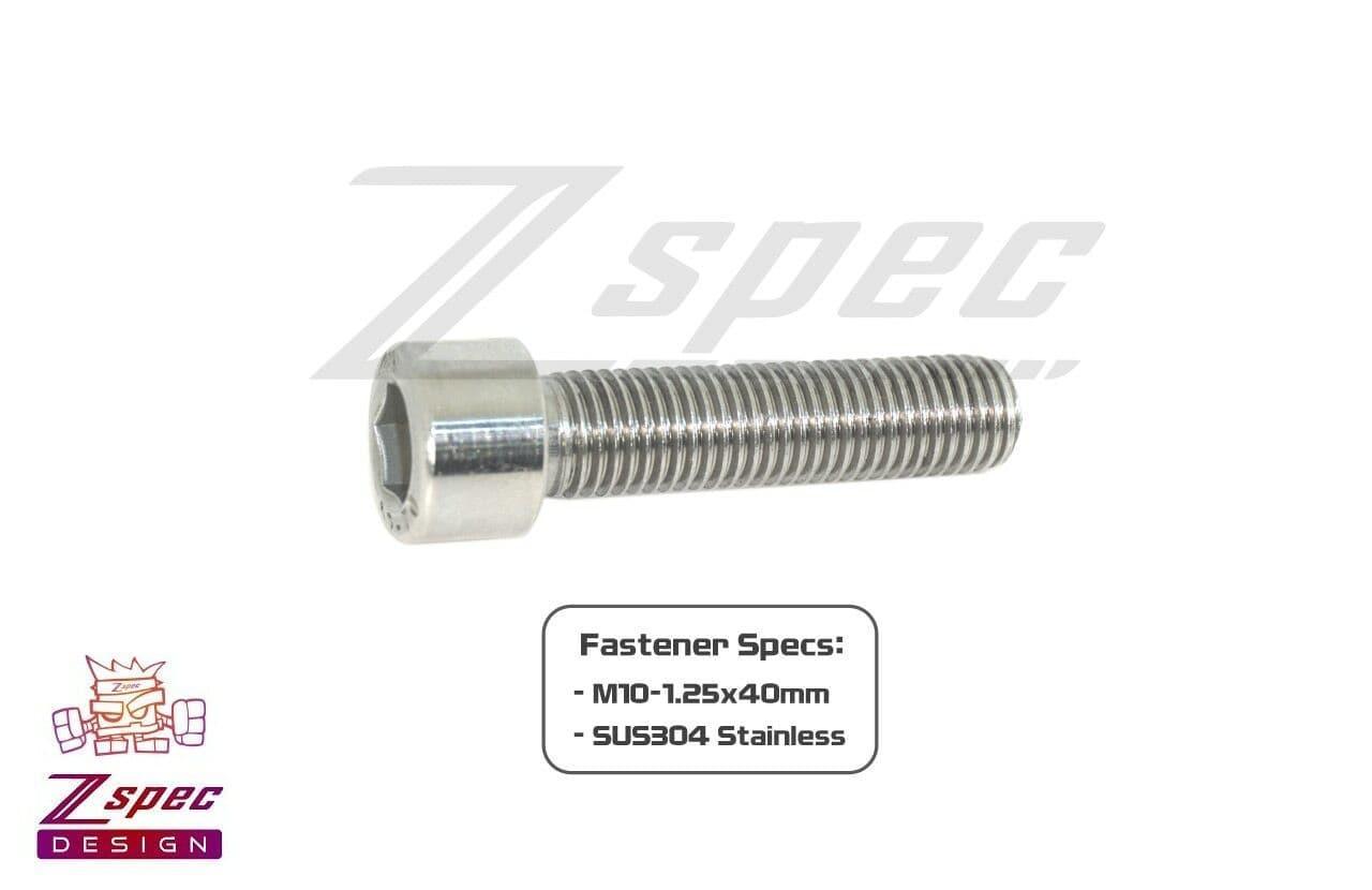 ZSPEC M10-1.25x40mm Fasteners, SHSC, Stainless SUS304, Per Each - Howling Moto