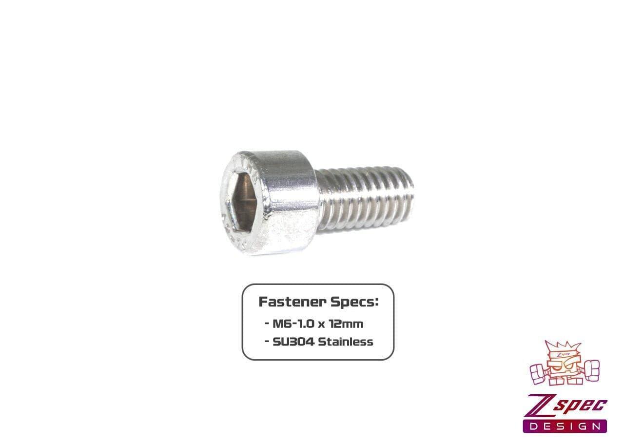 ZSPEC M6-1.0x12mm Socket-Cap SHSC Fasteners, SUS304 Stainless, 10-Pack - Howling Moto