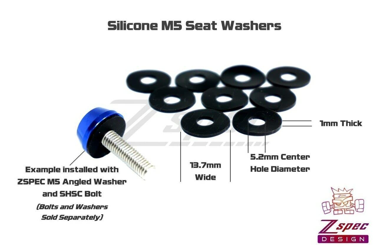 ZSPEC M5 Silicone Fender / Seat Washers, Sold in 10-Packs - Howling Moto