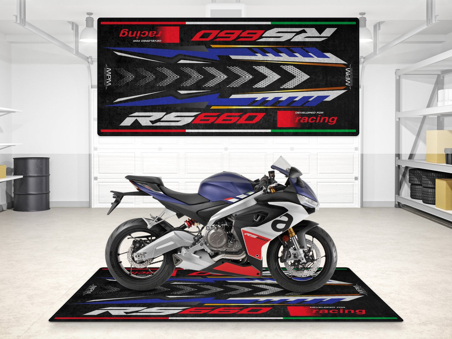 Motorcycle Mat for RS660 Sportbike Motorcycle - MM7275 - Howling Moto