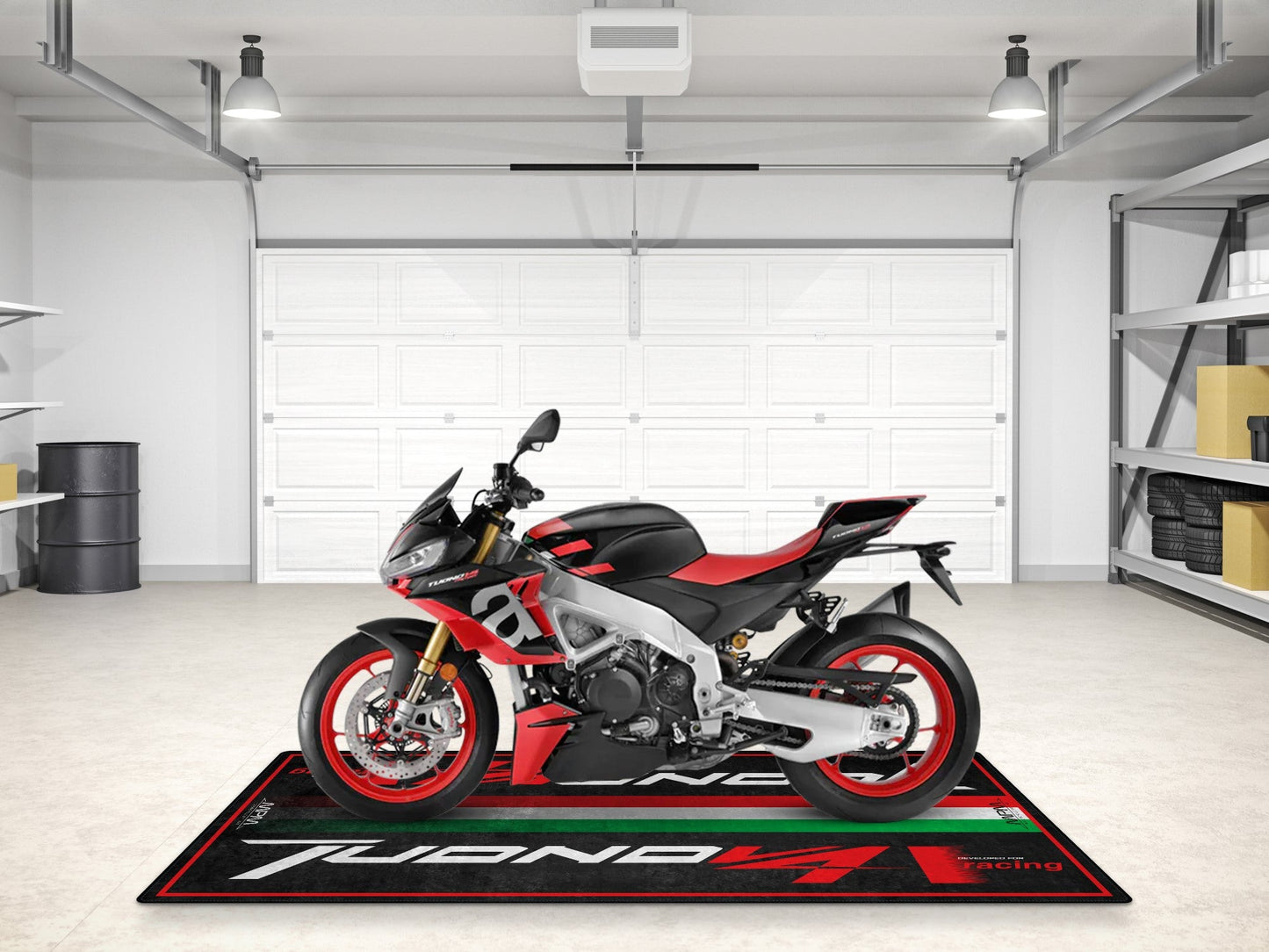 Motorcycle Mat for Tuono V4 Naked Motorcycle - MM7253 - Howling Moto