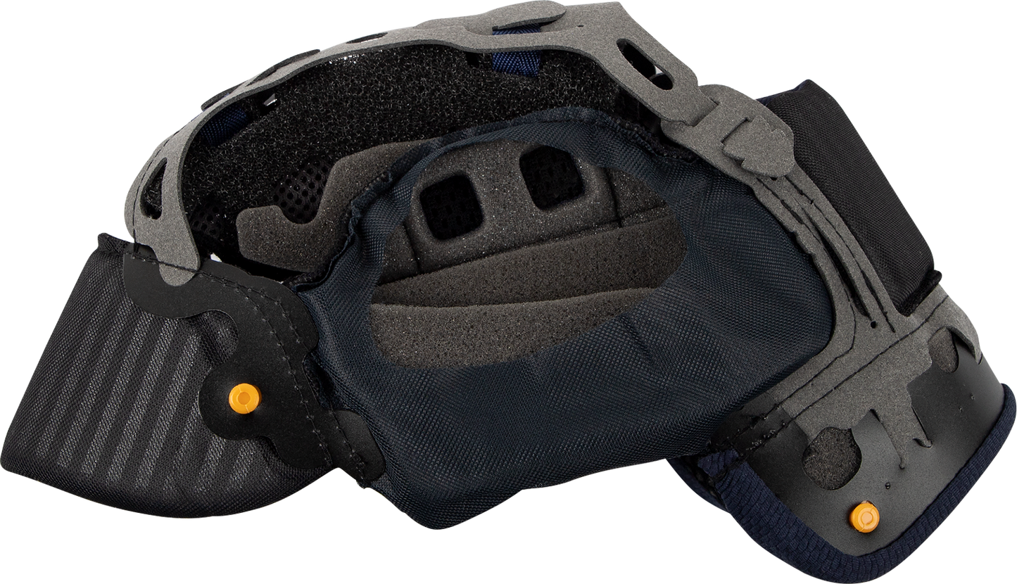 Arai Helmets Corsair-X, Signet-X & Defiant-X replacement interior pad EP III 10mm installed inside a helmet.