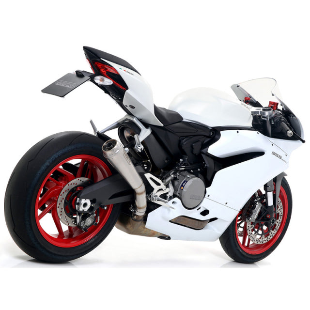 Arrow Pro-Race slip-on exhaust for Ducati 959 Panigale 2016-2019, titanium finish, welded link pipe, homologated racing exhaust by Bill's Exhausts