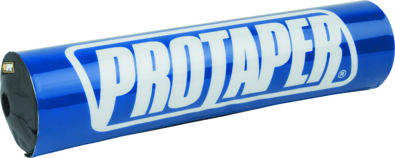 ProTaper 10-inch round bar pad in Race Blue for powersports handlebars, featuring the ProTaper logo on a durable cushion.