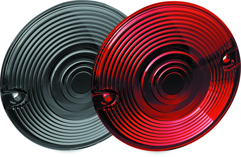 Kuryakyn, Kuryakyn Red Lenses for 3-1/4 Inch Flat Turn Signals - Durable Replacement Kit