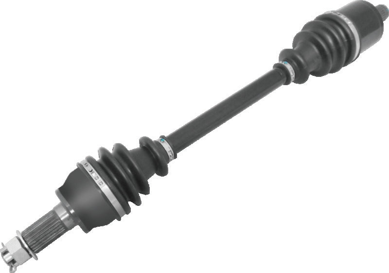 QuadBoss Polaris RZR 900 XC front left rugged axle part number 609421, showing the durable axle with detailed metal components