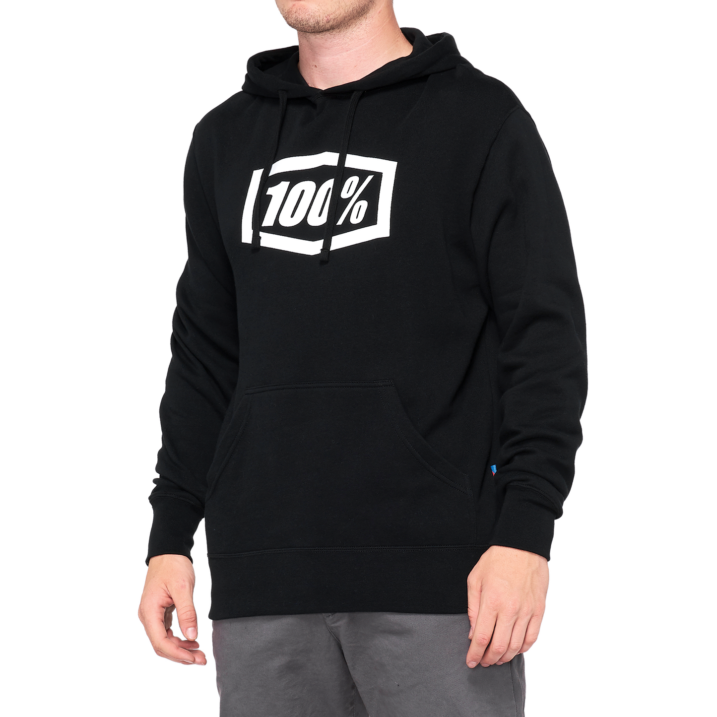100% Hoodie Icon - Black - Large 20029-00002 - Howling Moto