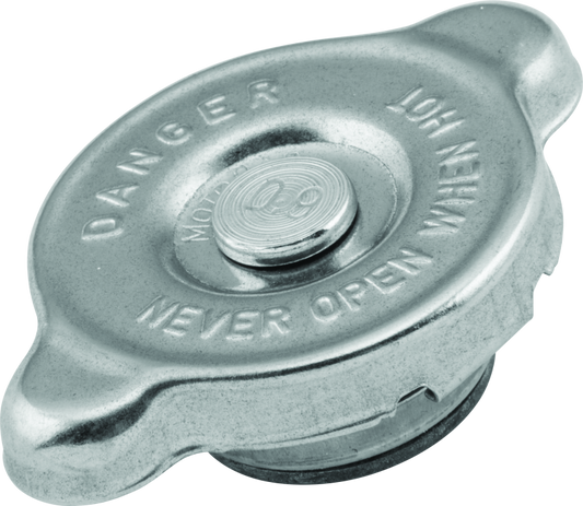 QuadBoss radiator cap for Arctic Cat and Polaris RZR 900 vehicles, featuring durable metal construction and secure seal.