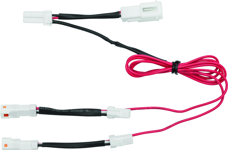 Kuryakyn Tracer Power Adapter for powersports vehicles, 12V accessory power connection, shown connected to vehicle accessory port.