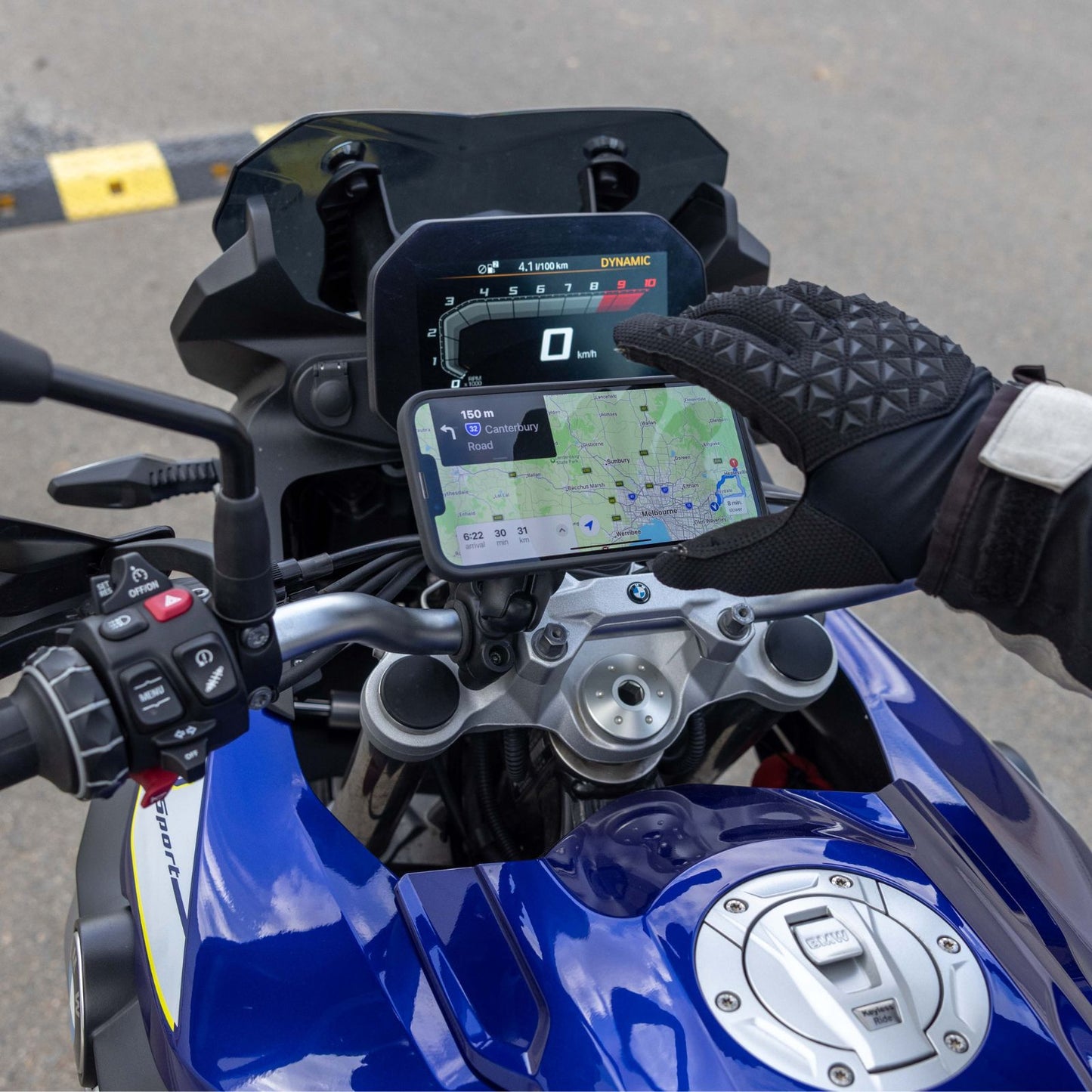 Quad Lock 1" Ball Adaptor Mount (V2) - Howling Moto