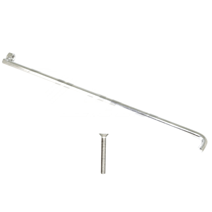 ZSPEC Battery Bracket Rod, 200mm w/FHSC M6 Bolt/Fastener, Stainless - Howling Moto