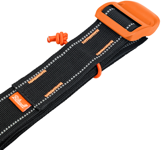 Bill's Exhausts Biltwell Luggage Stap 1.5" x 60" bag strap in durable black nylon with metal buckle.