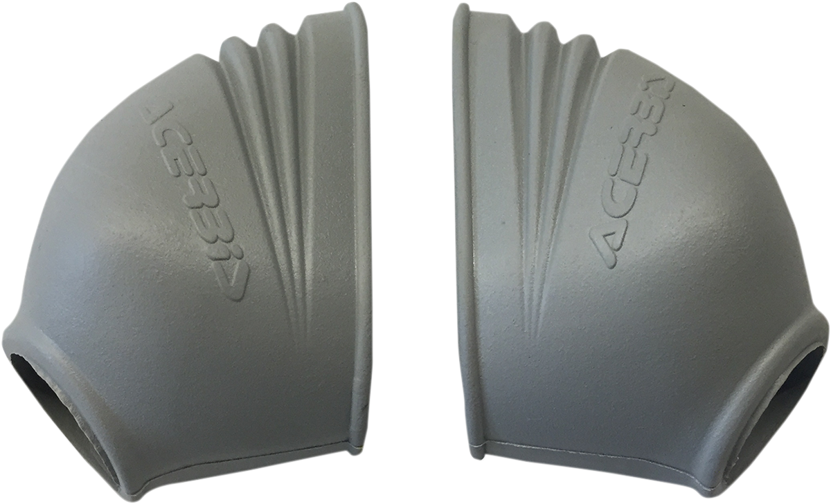 Silver Acerbis footpeg cover from Bill's Exhausts, designed for motorcycle footpeg protection and style.