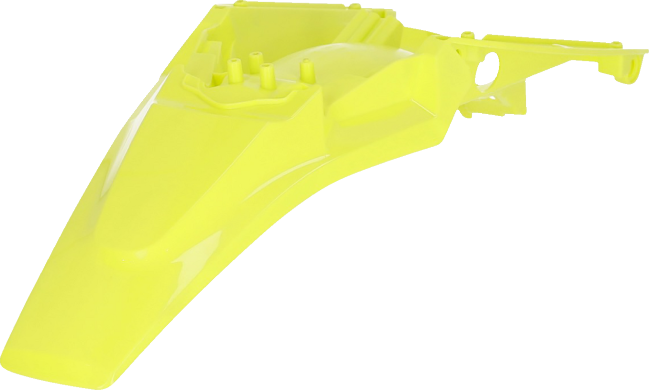 Yellow Acerbis rear fender for Husqvarna TC 65 (2017-2023) motorcycle, designed as a durable body part.