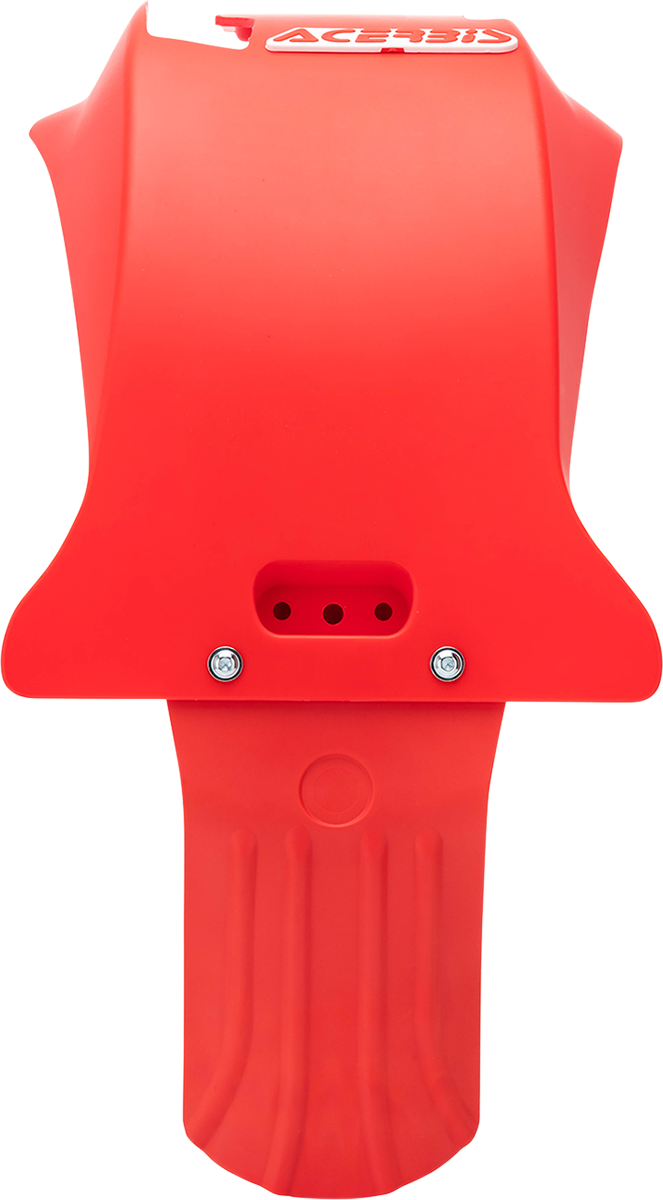 Red Acerbis skid plate for Beta motorcycles, durable body protection part designed for off-road riding.