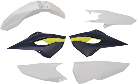 Acerbis standard replacement body kit for OEM '16 motorcycle, shown in black with detailed panels and mounting points.
