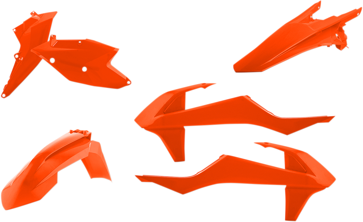 Acerbis standard replacement body kit in orange for 2016 motorcycle, featuring OEM design and durable body components.