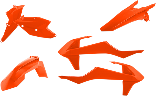 Acerbis standard replacement body kit in orange for 2016 motorcycle, featuring OEM design and durable body components.
