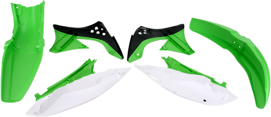 Acerbis standard replacement body kit for motorcycles, OEM 2141770145, shown in black with detailed design features.