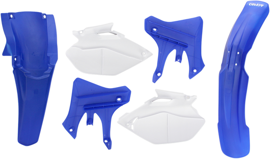 Acerbis standard replacement body kit for Yamaha YZ250/450F 2003-2005, OEM body parts in black with mounting areas visible.