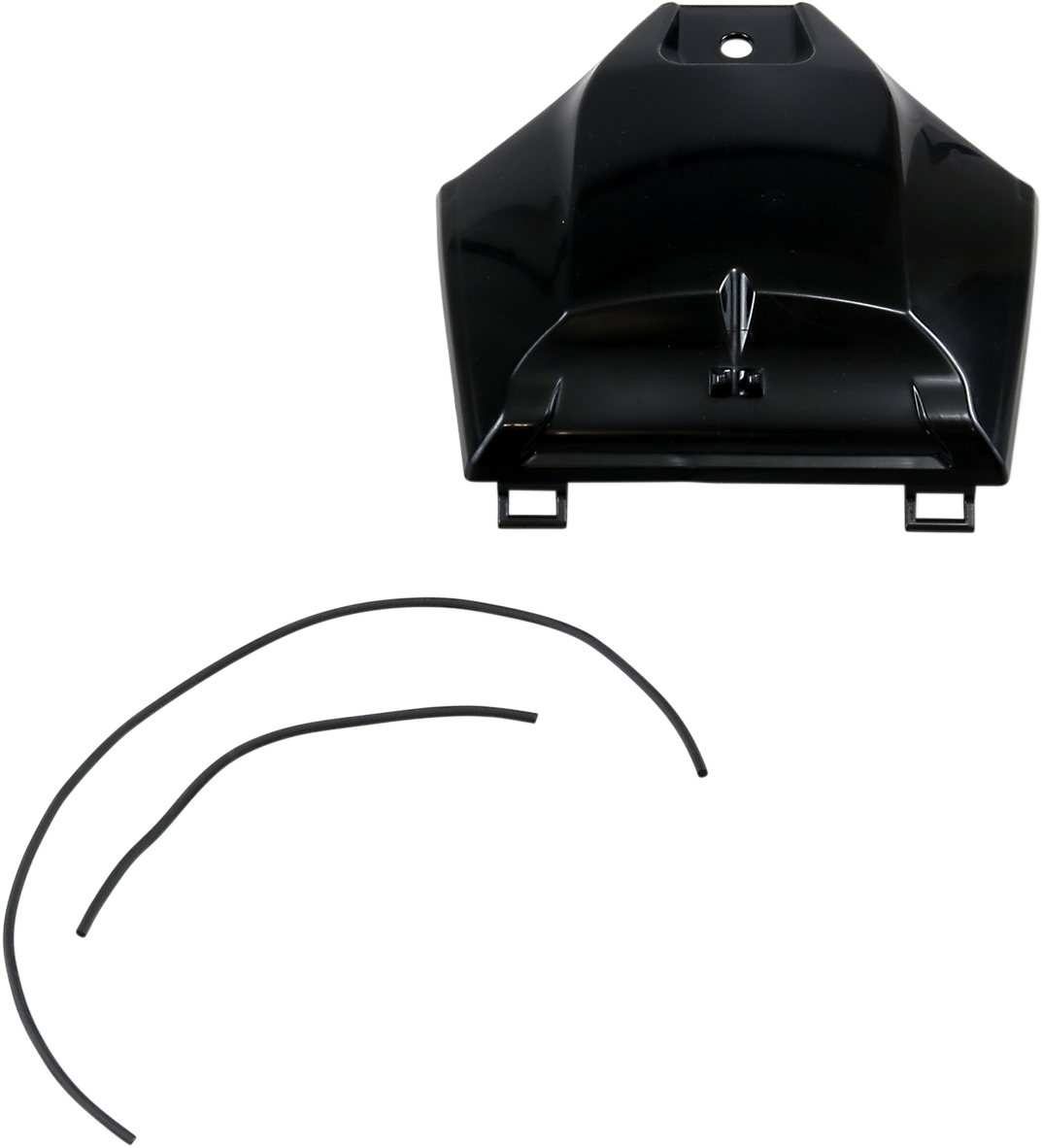 Black ACERBIS tank cover for motorcycle body, designed for durability and a sleek look, compatible with various models.