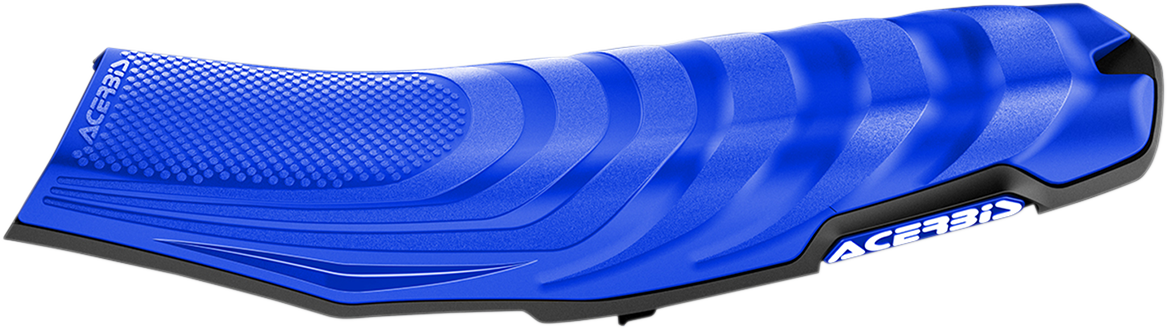 Blue Acerbis X-Seat Air body for Yamaha motorcycle, designed for improved comfort and style.