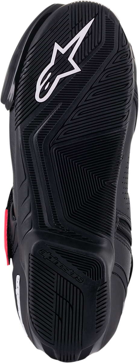 Alpinestars Stella SMX-1 R V2 vented motorcycle boots in black and pink, US 5 / EU 36, with protective design and ventilation features.