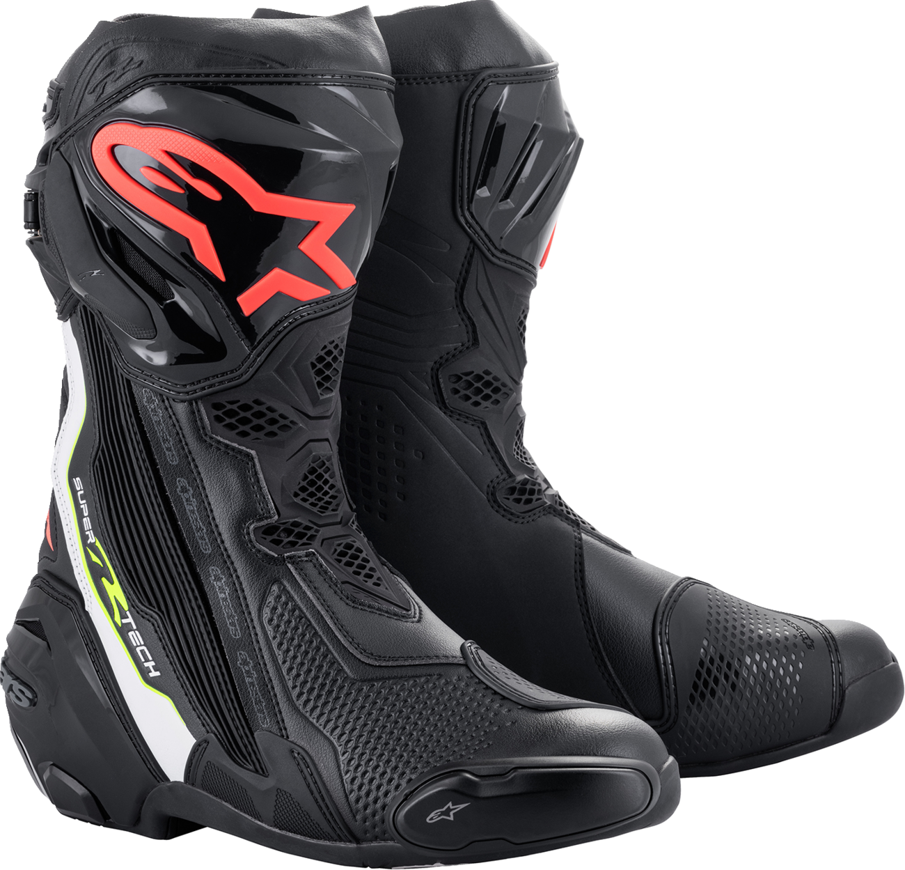 ALPINESTARS Supertech R Boots - Black/Red - US 8 / EU 42 2220021-1236-42 - Howling Moto