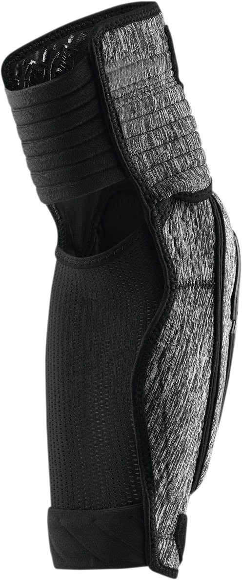 Bill's Exhausts 100% Fortis Elbow Guards in gray and black, size L/XL, designed for elbow protection and comfort.