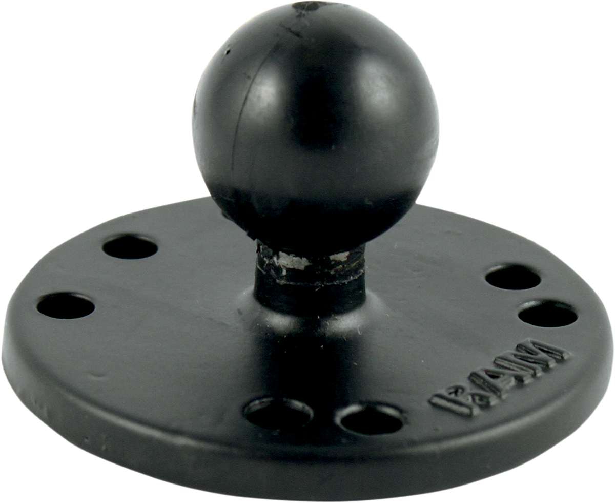 Bill's Exhausts RAM MOUNTS Ball Mount with AMPS hole adapter for engine applications, durable and versatile mounting solution.