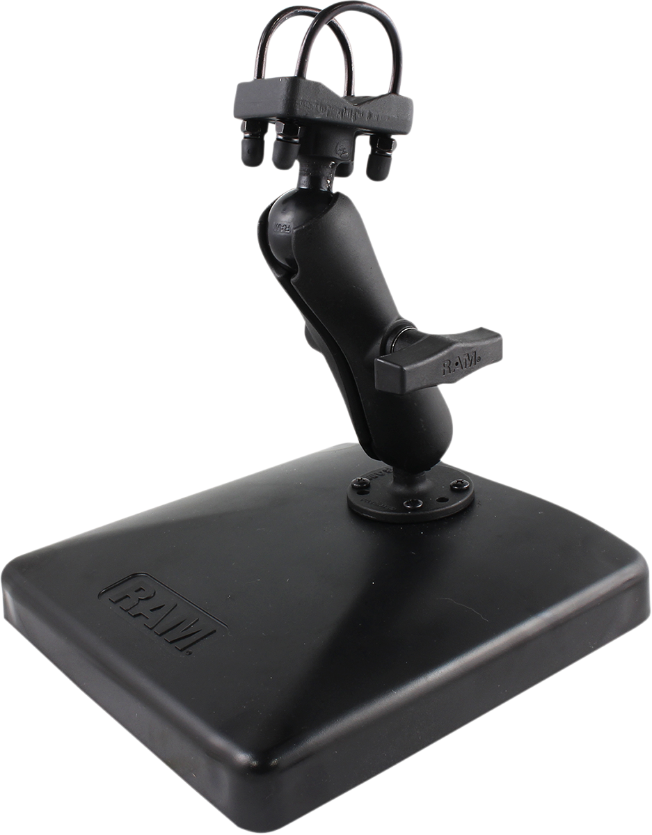 Bill's Exhausts RAM Mounts engine countertop display showcasing NPI-HBARDISPLAY for vehicle engine mounting solutions.
