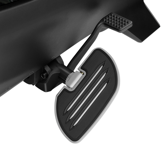 Chrome Show Driver Floorboards for Ryker 600/900 ACE by Bill's Exhausts, engine-mounted, durable motorcycle footrests.